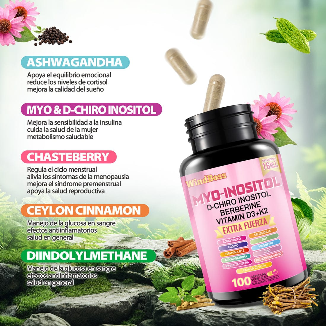 SUPLEMENTO MYO-INOSITOL WINDBOSS